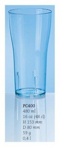 Ölglas/drinkglas, 48 cl.