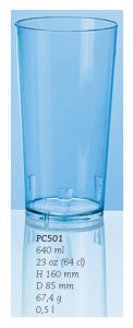 Ölglas/drinkglas, 64 cl.