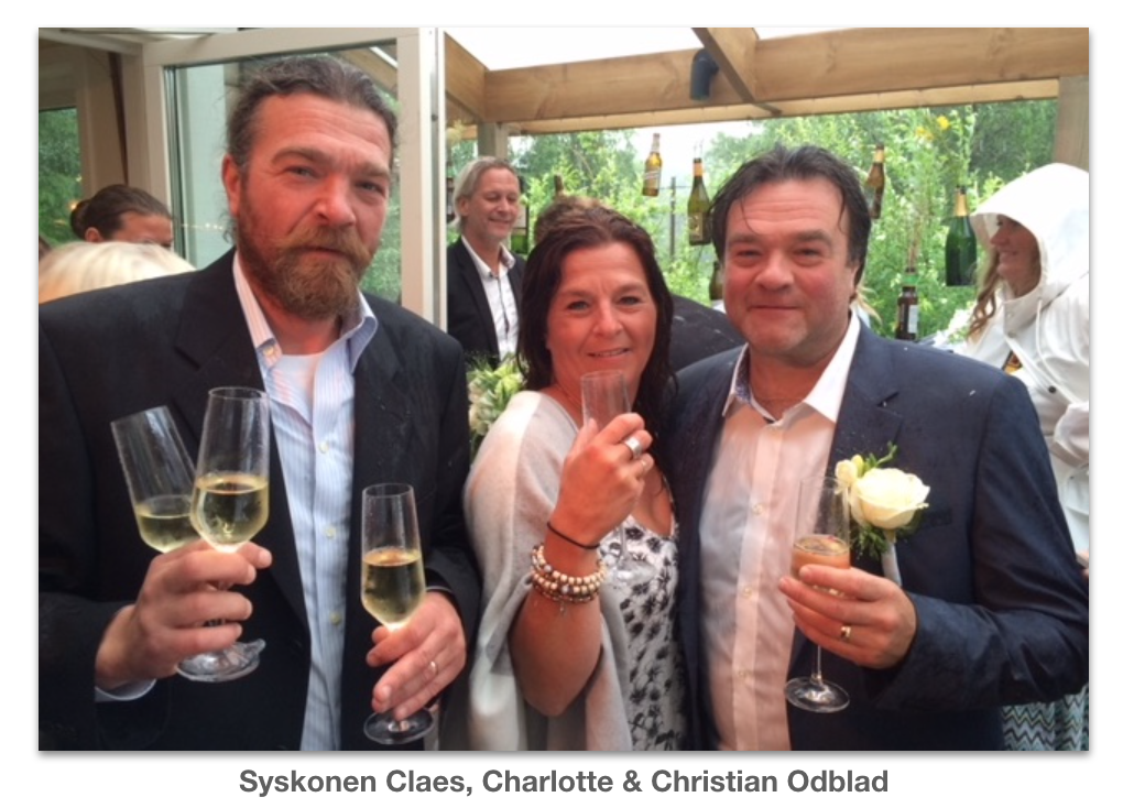Syskonen Claes Charlotte och Christian Odblad